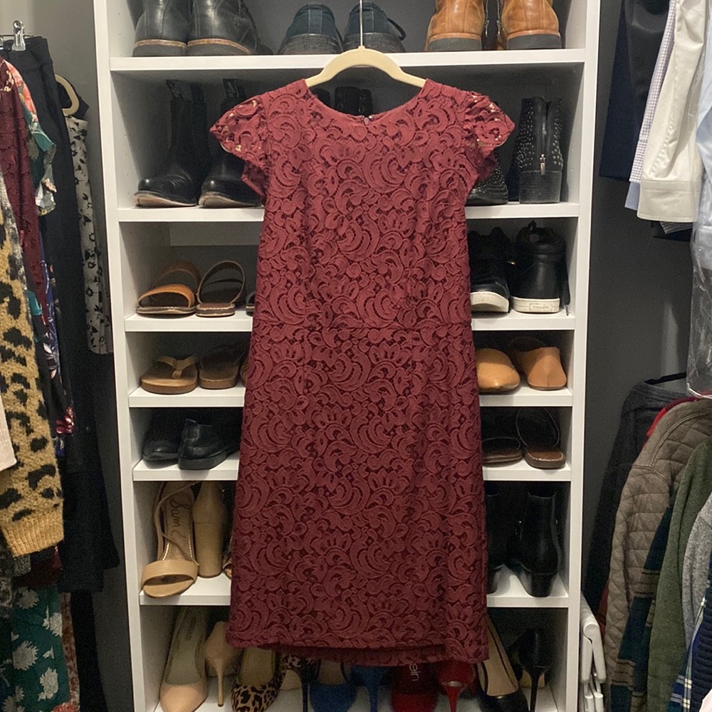Ann Taylor Factory Lace Dress 4P